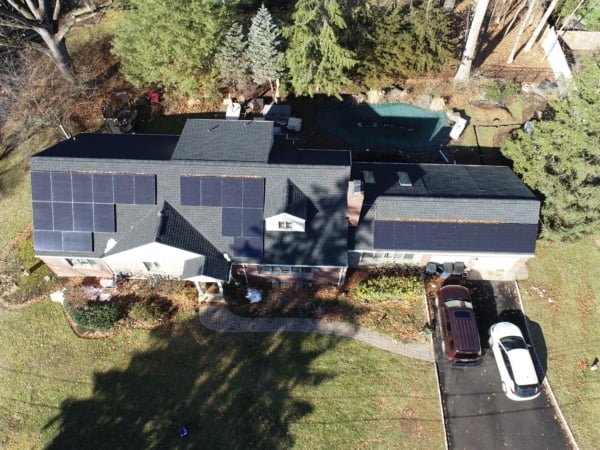 solar panels on roof in demarest new jersey
