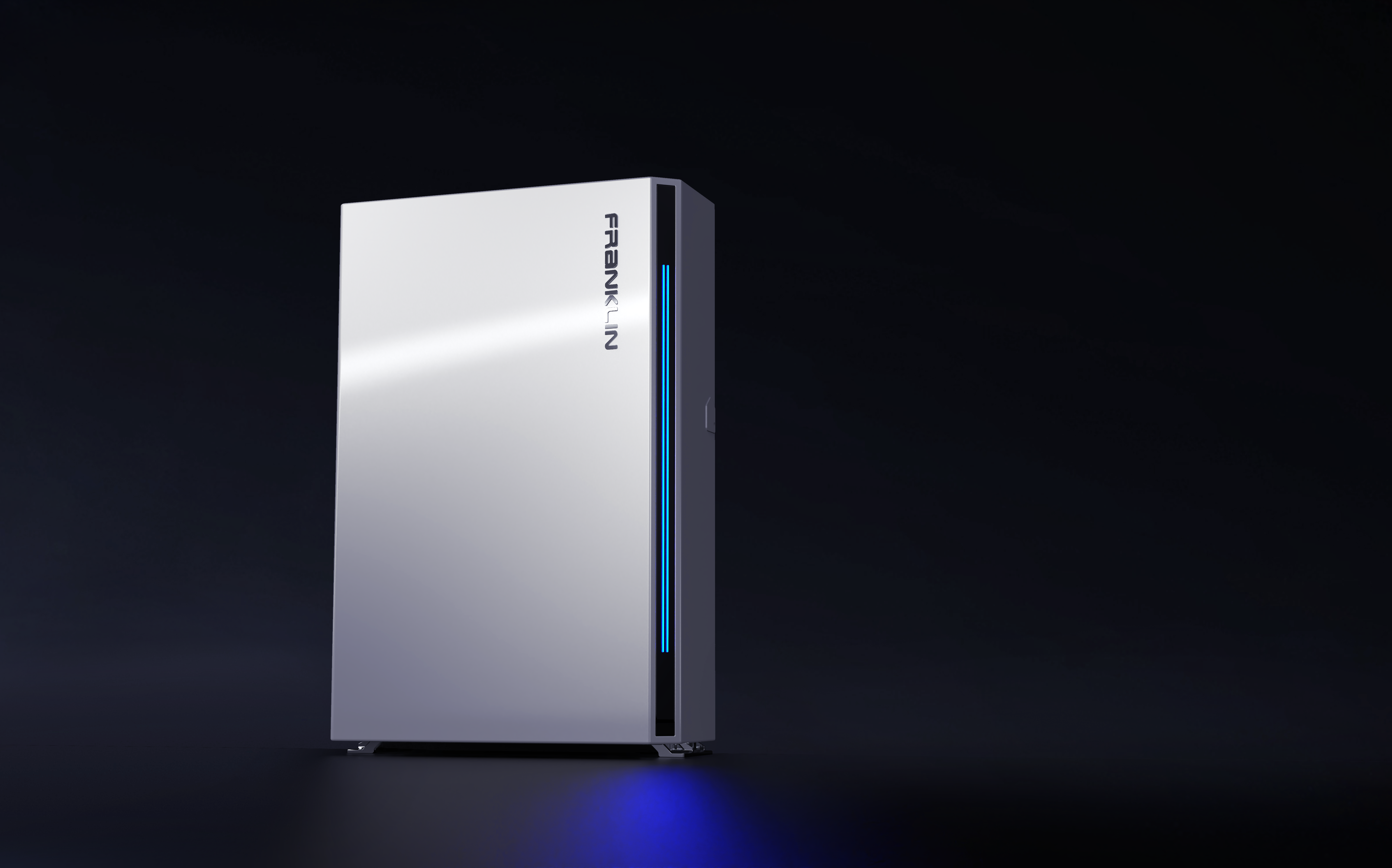 aPower battery against dark background