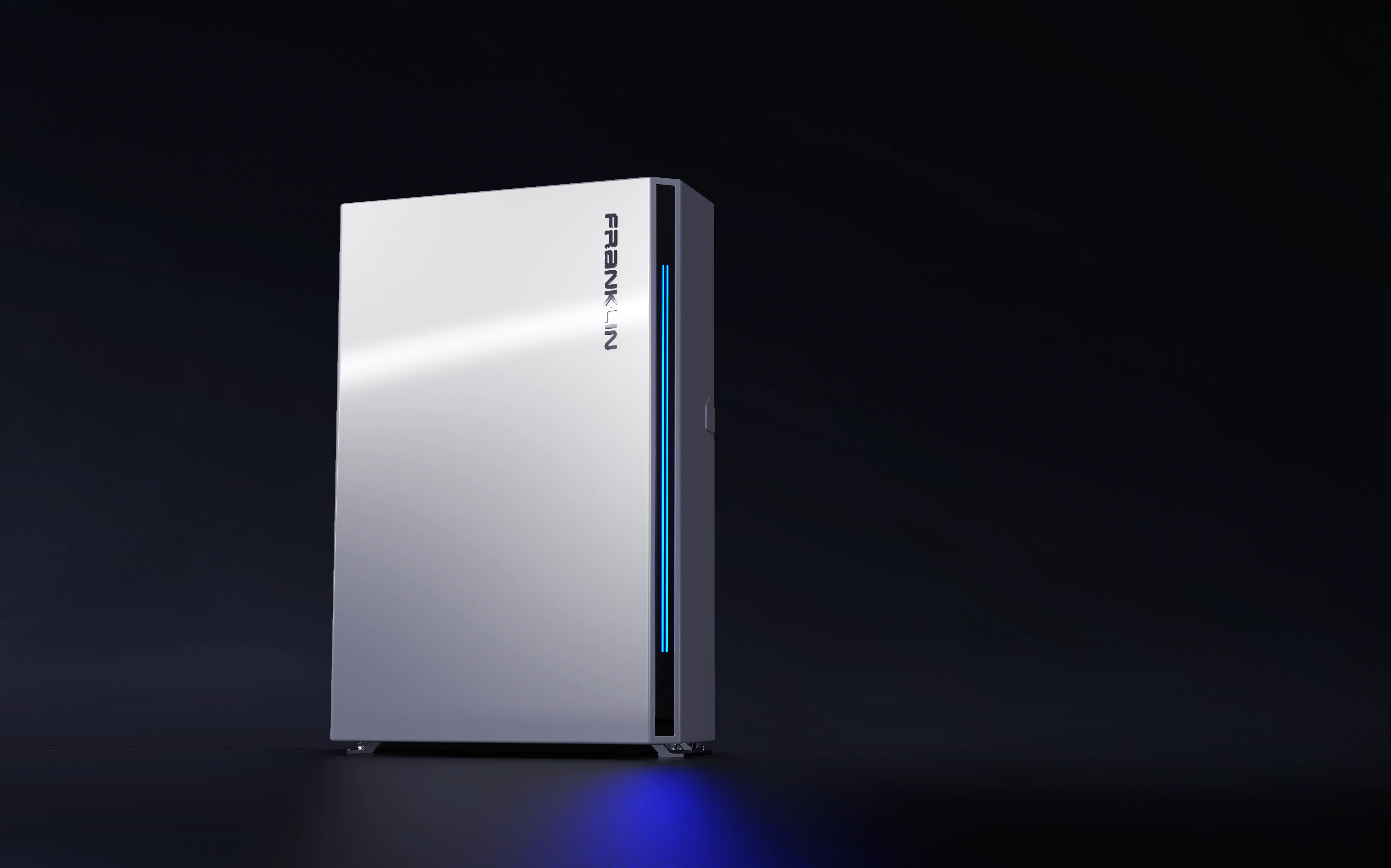 aPower battery against dark background