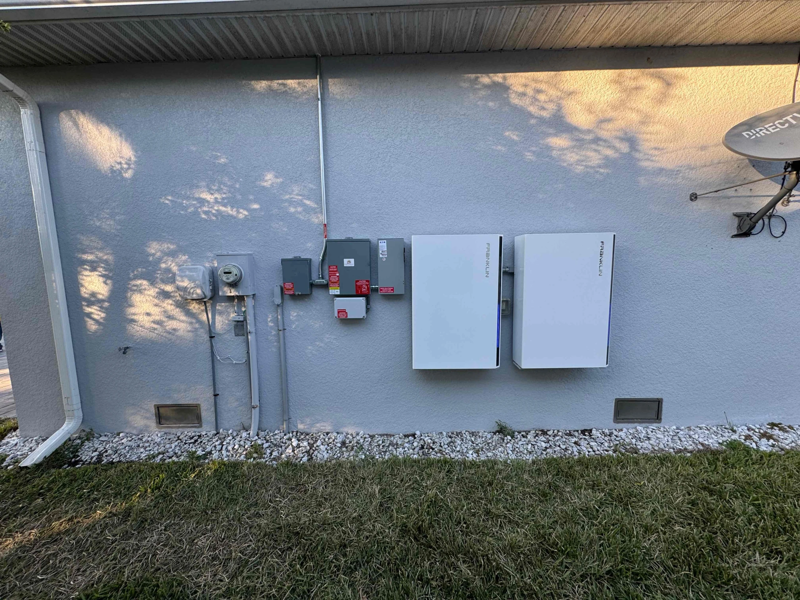 Franklin aPower installed outdoors 
